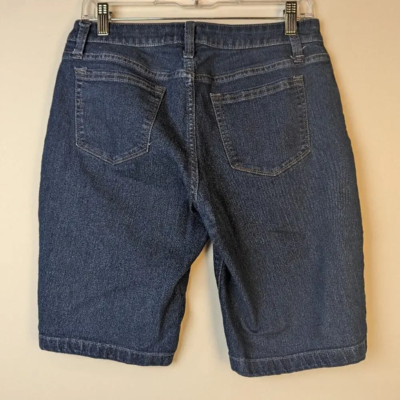 Lee Mid Rise Bermuda Jean Shorts - 6 - Picture 4 of 4